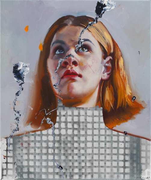 Rayk Goetze: Persona 1, 2020, oil and acrylic on canvas, 60 x 50 cm


